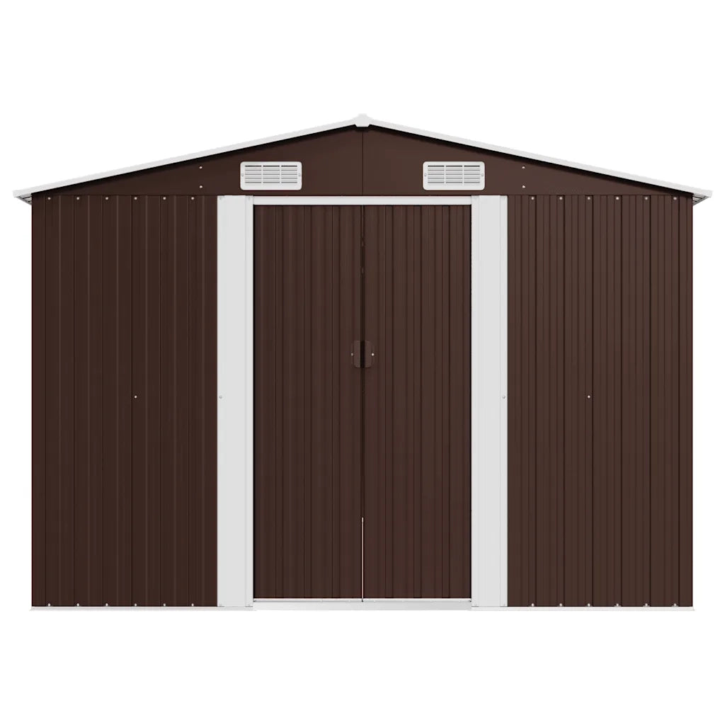 Capanno da Giardino 257x489x181 cm in Metallo Marrone cod mxl 43029