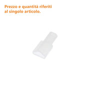 Alcapower Cappuccio di protezione in silicone per cavo strisce LED 230V, 12x32mm, accessorio professionale per isolamento e tenuta stagna, 1 pezzo
