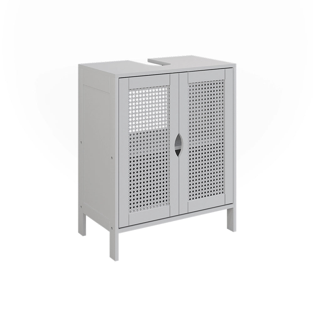 Vicco Mobile sottolavabo per bagno Bianco 48 x 60 cm con 2 porte