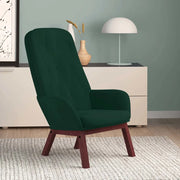Poltrona Relax Verde Scuro in Velluto 341220