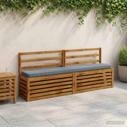 Cuscini per Panchina a 2 Pezzi VUGHT 2 pcs 100% Poliestere Blu 950831