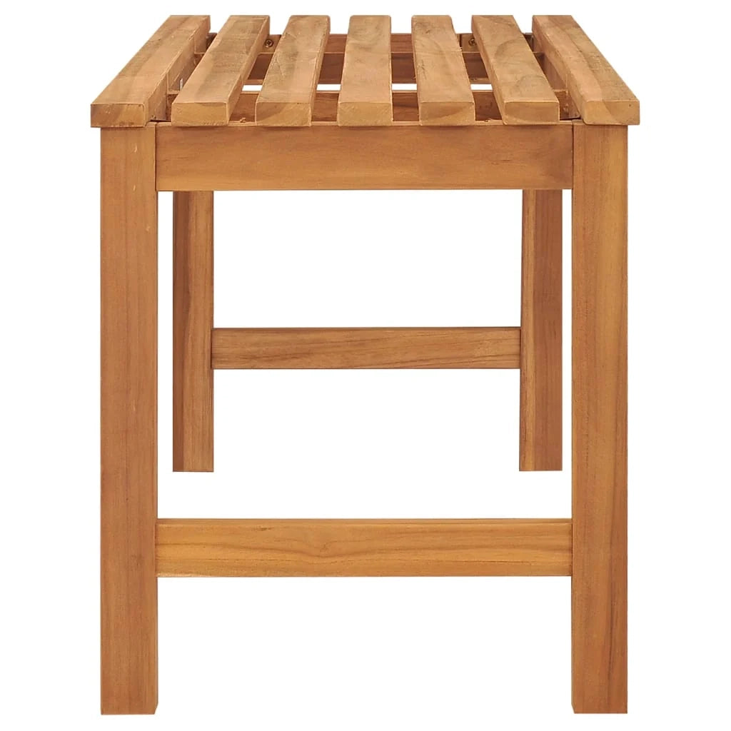 Panca da giardino mobili da esterno per patio terrazza 114 x 40 x 45 cm legno massello di teak 02_0011181