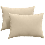 Cuscini da Divano 2 pz | Cuscini per sedie Crema 70 x 50 cm Tessuto