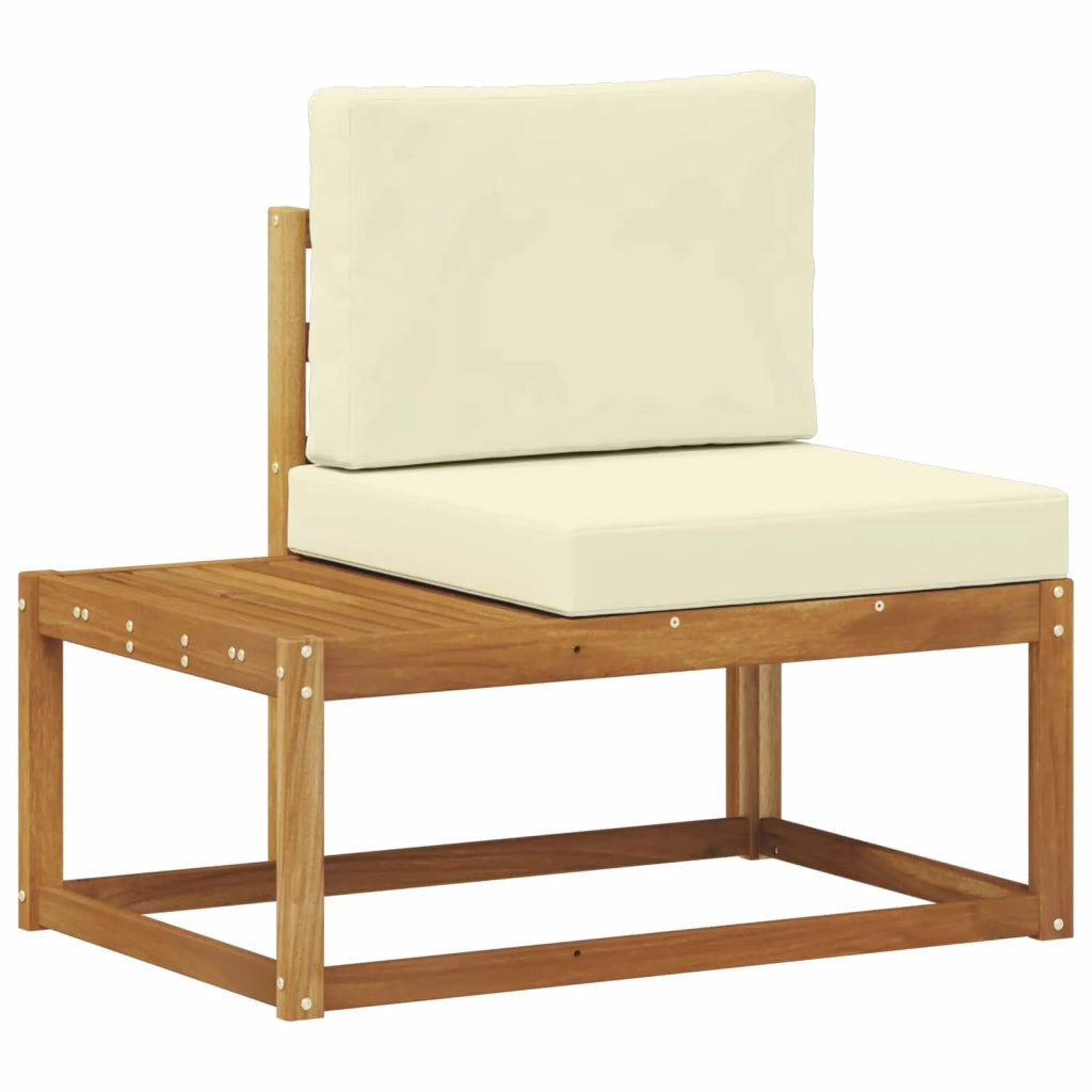Set di divani da esterno con cuscino 2 pcs Naturale