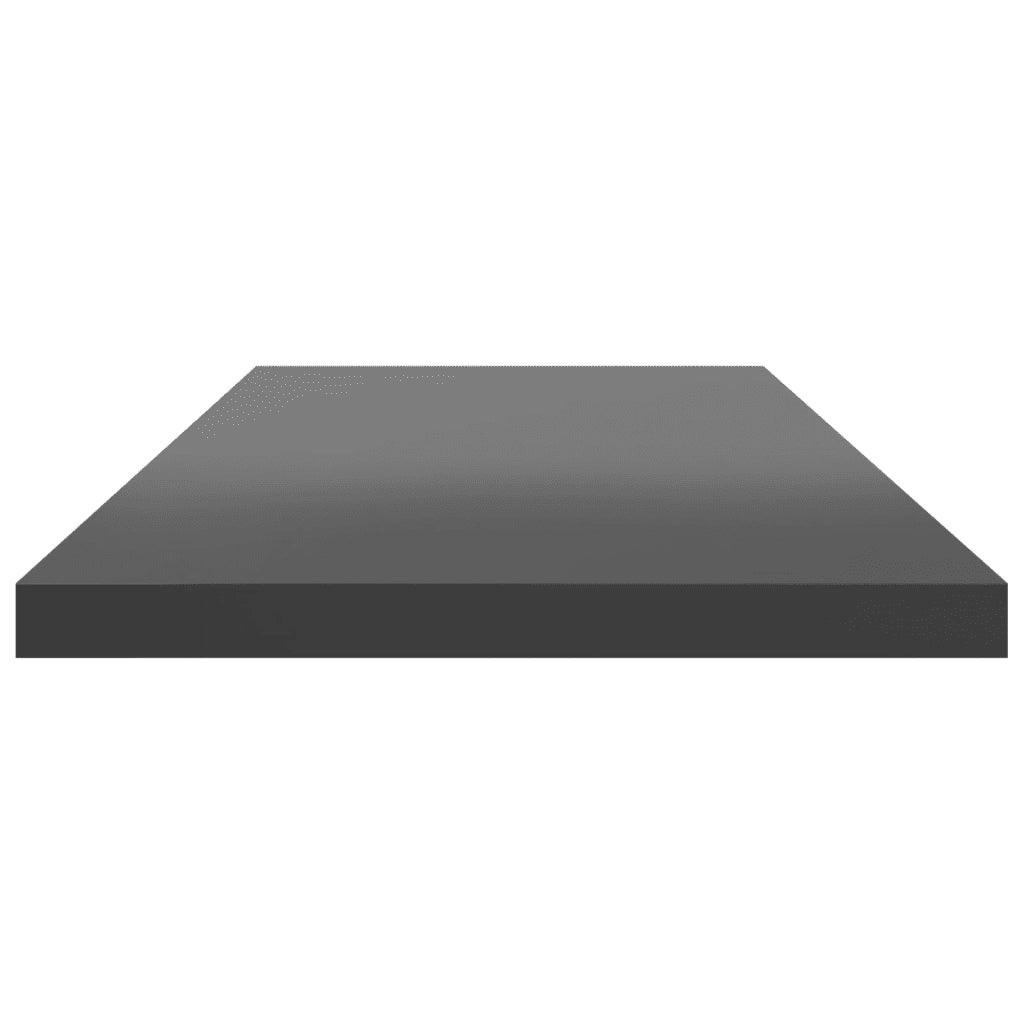 Ripiani per Libreria 8pz Grigio Lucido 80x20x1,5cm Multistrato 805313