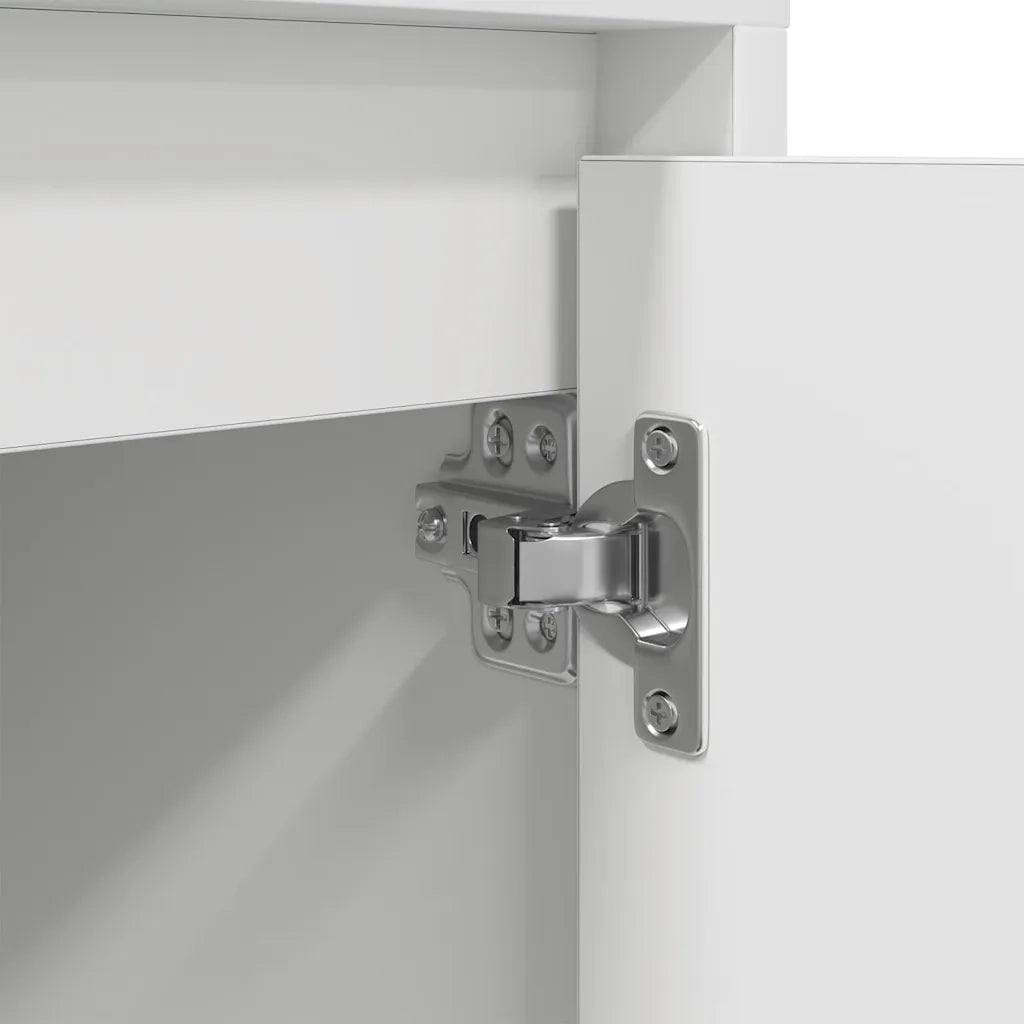 Comodino con Luci a LED Bianco 38x34x50 cm 861265