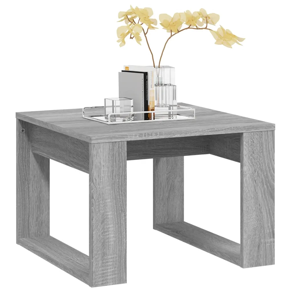 Tavolino da salotto | Tavolino da caff¨¨ | Tavolino da Soggiorno Grigio Sonoma 50x50x35 cm in Legno Multistrato