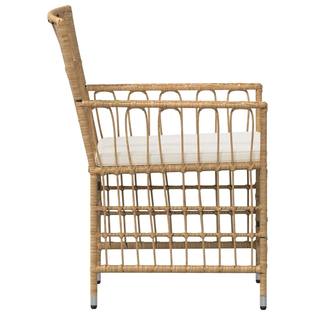 Sedie da giardino 4 pz Naturale 42025131