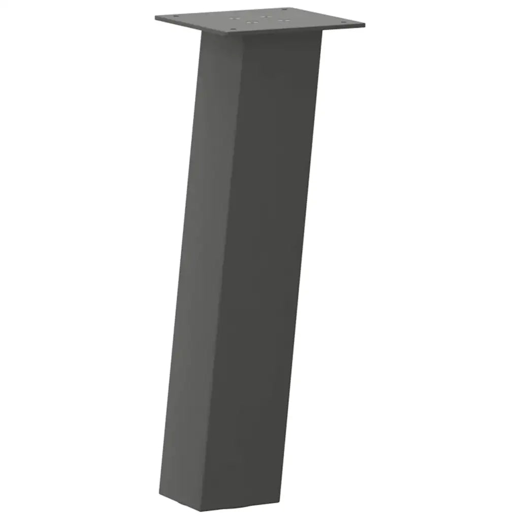 Gambe per tavolino 4 pz Antracite 30 cm Acciaio