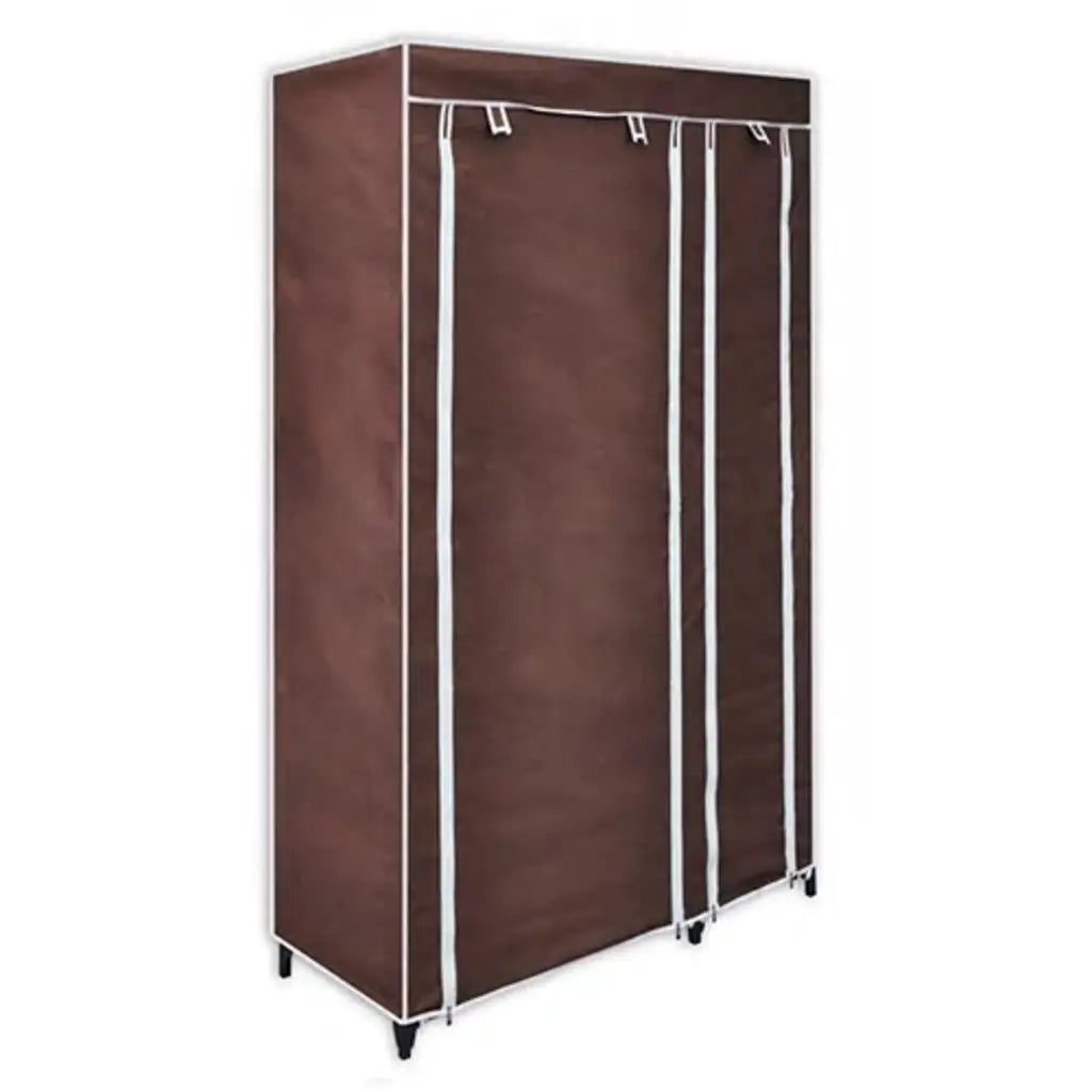 Armadio Guardaroba in Tessuto Marrone 60721