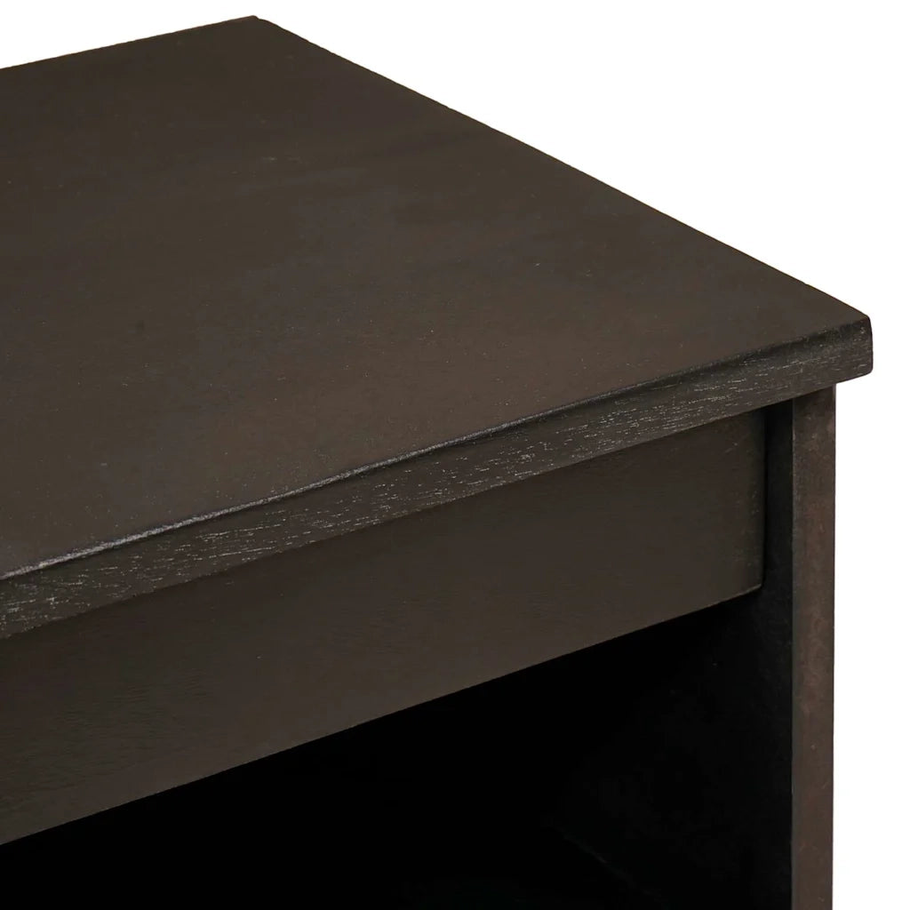 Credenza Nero e Oro 60 x 33 x 75 cm Legno di mango massello 4017853