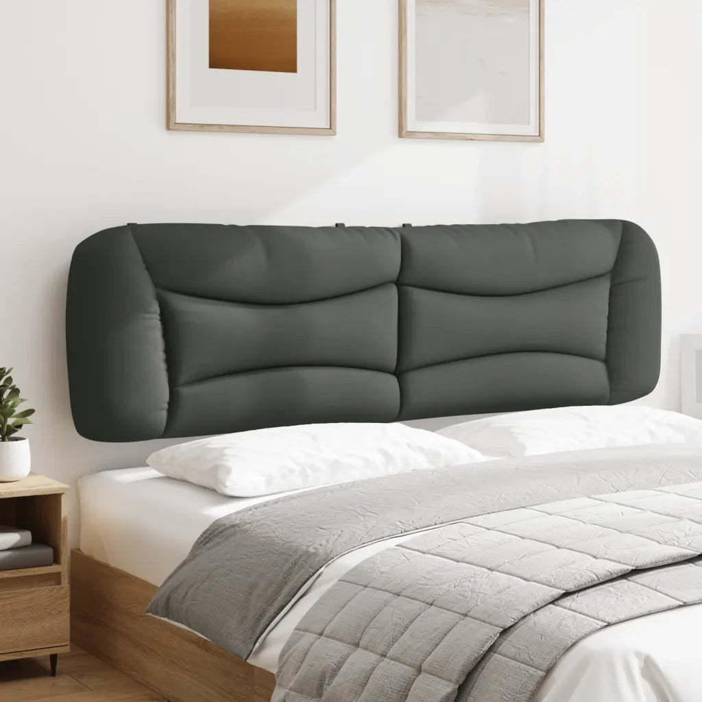Cuscino Testiera Hvar Grigio Scuro 193 cm in Tessuto 374634