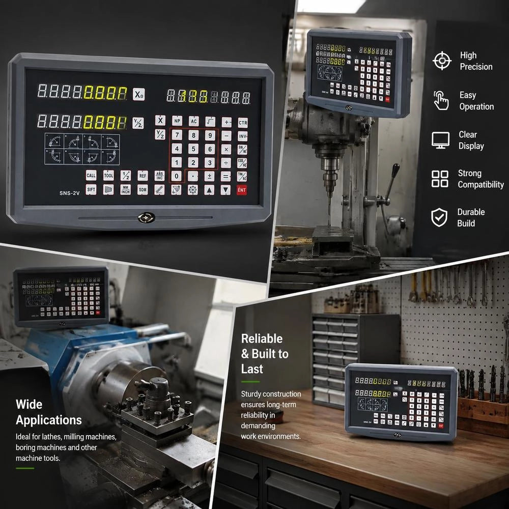 Linear Scale Ruler Measuring Device 2 Axes Digital Display DRO (digital Display) For Lathes And Milling Machines