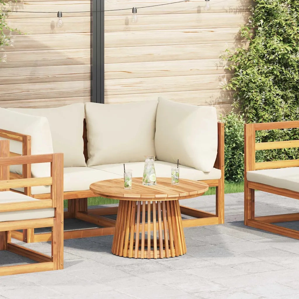 Tavolo laterale Marrone 70 x 70 x 40 cm Legno di teak solido 42006350