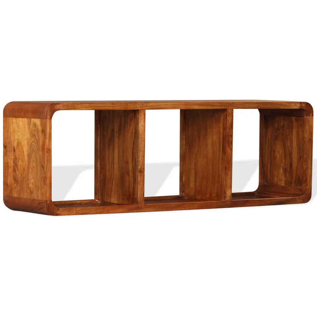 Mobile TV in Legno Massello con Finitura Ambra 120x30x40 cm 244680