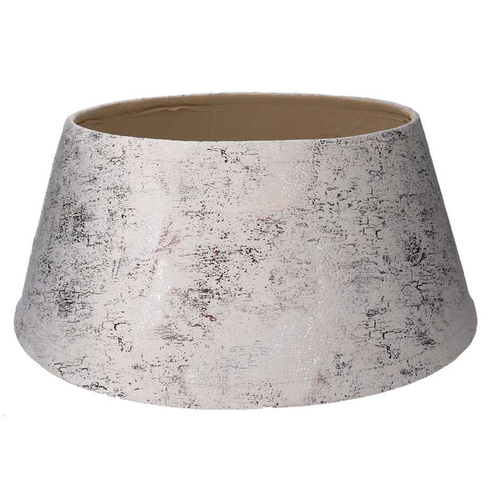Copri base albero tessuto bianco tondo cm Ø56xh25