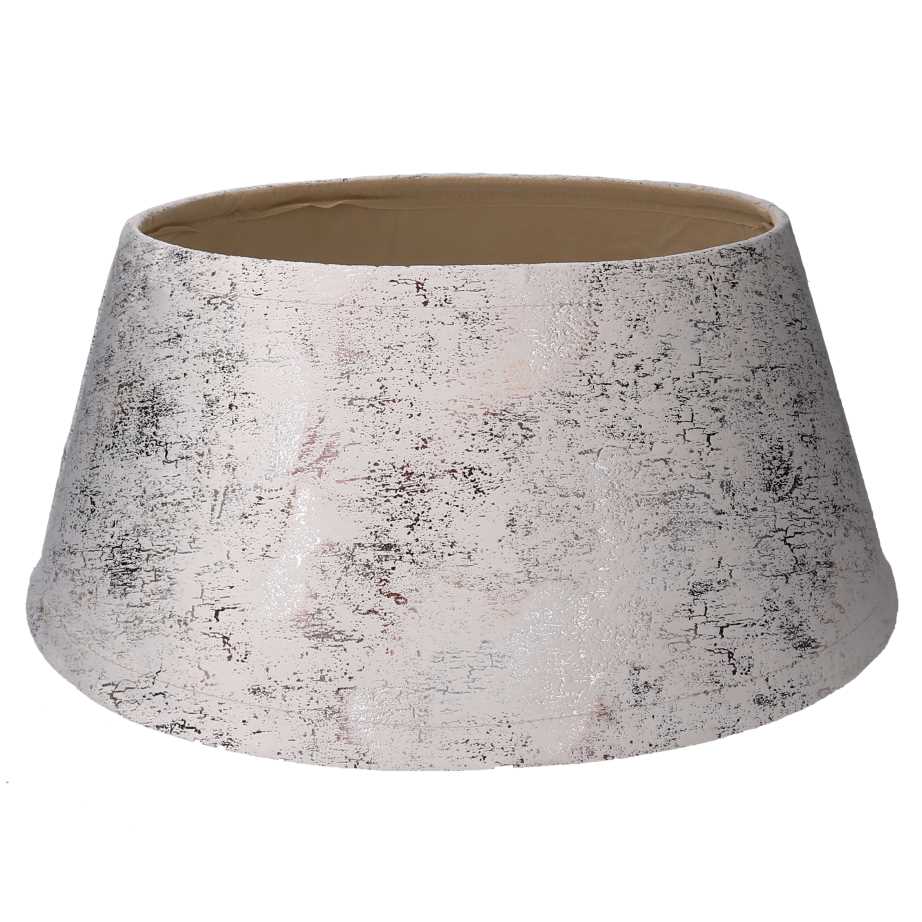 Copri base albero tessuto bianco tondo cm Ø56xh25