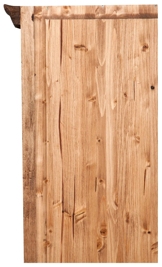 Biscottini Piccola libreria in legno massello di tiglio finitura naturale L40xPR30xH196 cm. Made in Italy