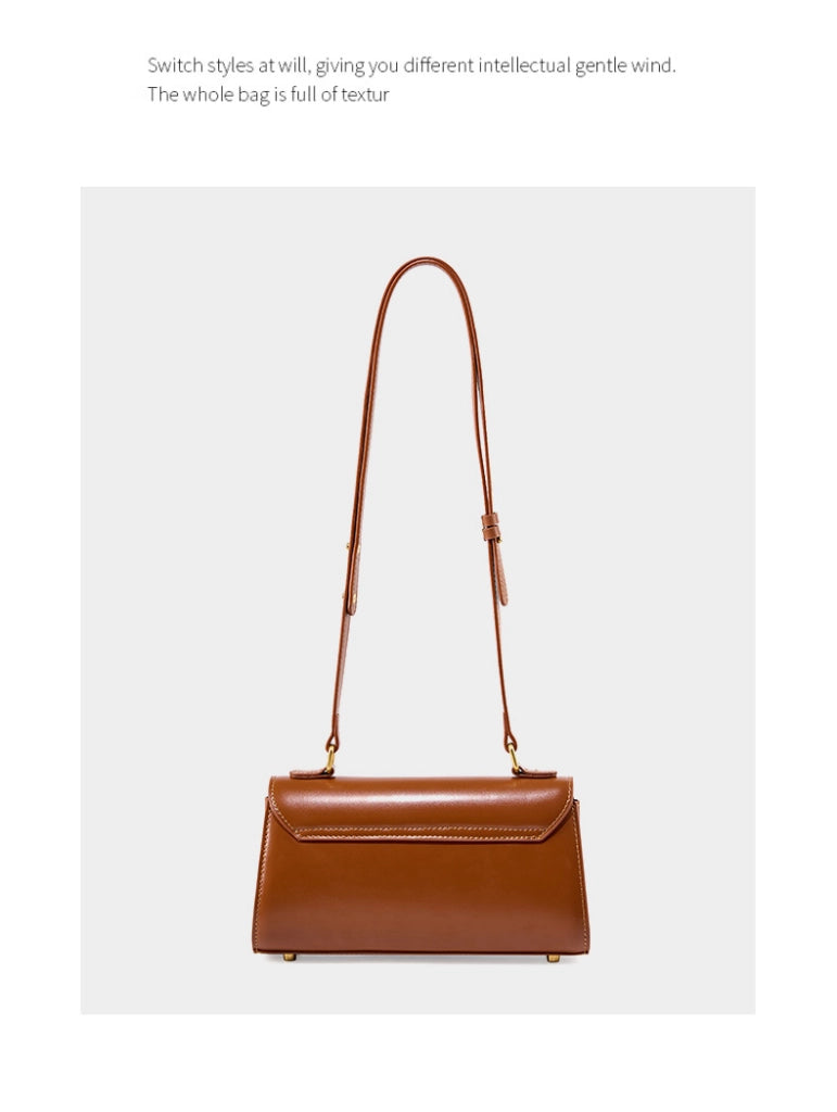 Borse a mano da donna in vera pelle, borsa a tracolla, borsa tote, borsa a spalla, marrone.