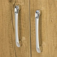 Mobiletto Bagno Sottolavabo Sospeso a 2 Ante con 2 Ripiani in Legno, Colore Naturale