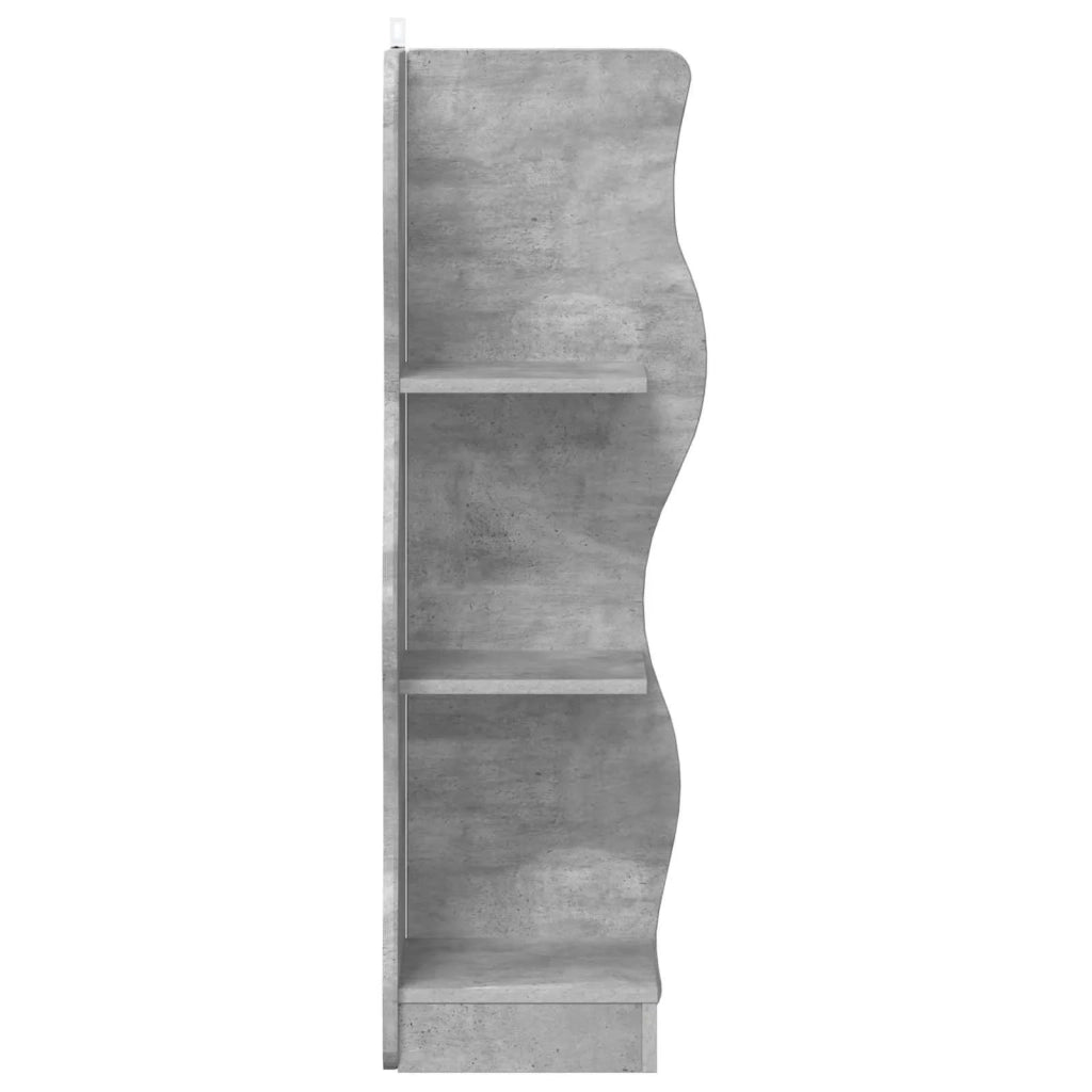Mensola angolare Grigio Cemento 34 x 33 x 102 cm 899939