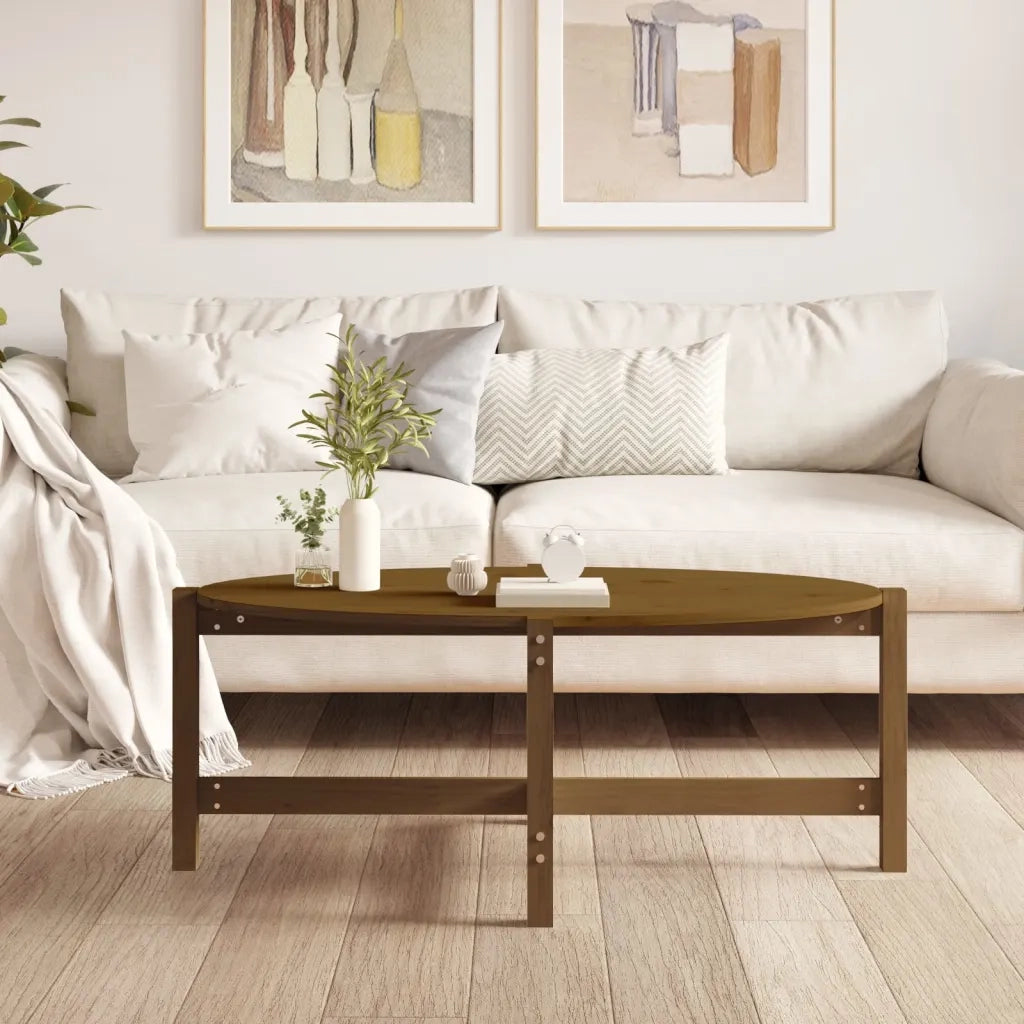 Tavolino da salotto | Tavolino da caff¨¨ | Tavolino da Soggiorno Ambra 118x63x45cm in Legno Massello di Pino