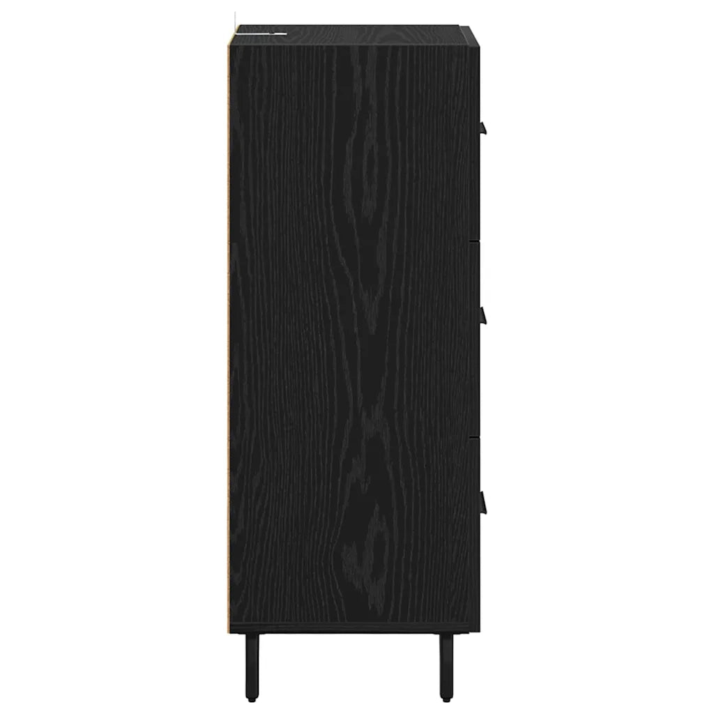 Credenza-Buffet-Armadio da cucina Rovere nero 34 x 34,5 x 90 cm Legno multistrato 425568