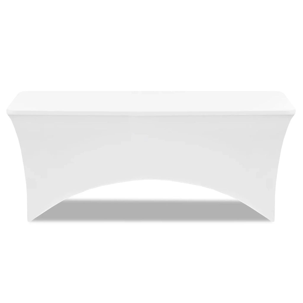 IDMarket - Copertura bianche per tavolo pieghevole 180 cm
