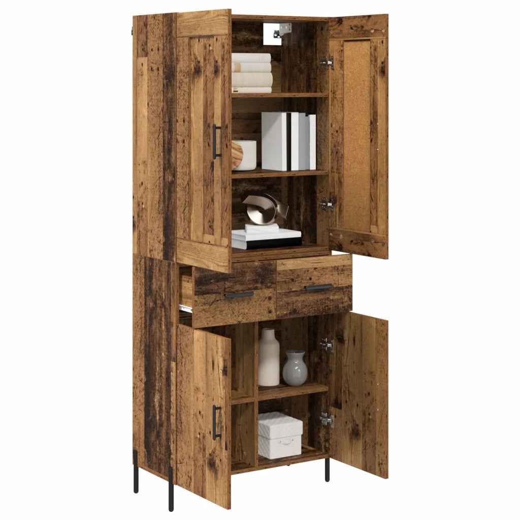 Credenza 2 pcs Legno vecchio Legno multistrato 3415669
