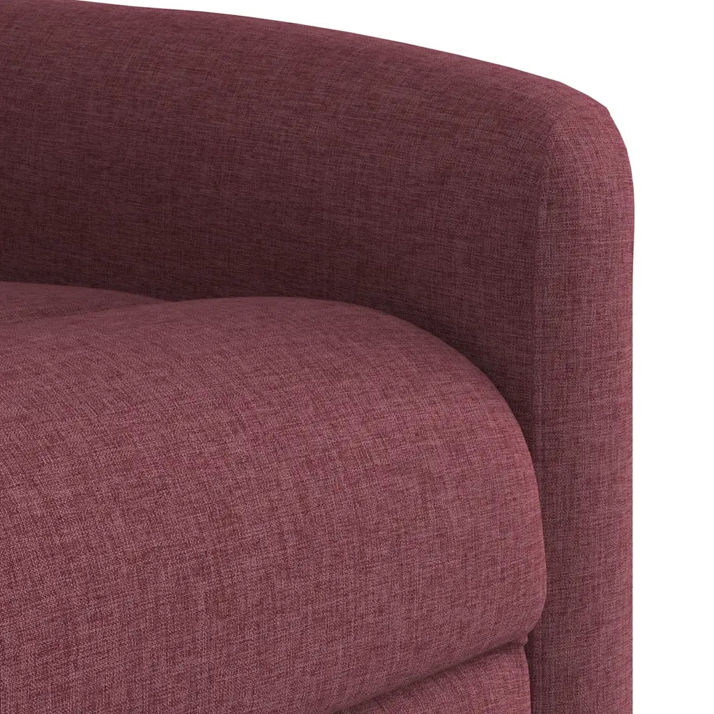 Poltrona Reclinabile in Tessuto Rosso Vino 4015545