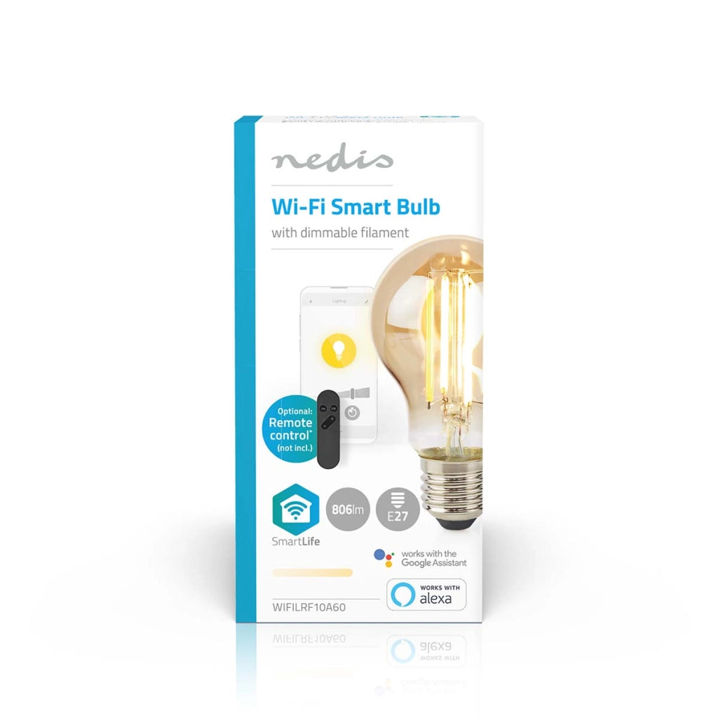 SmartLife 7W 806lm E27 LED Lampadina intelligente connessa Wi-Fi Bianco Nedis