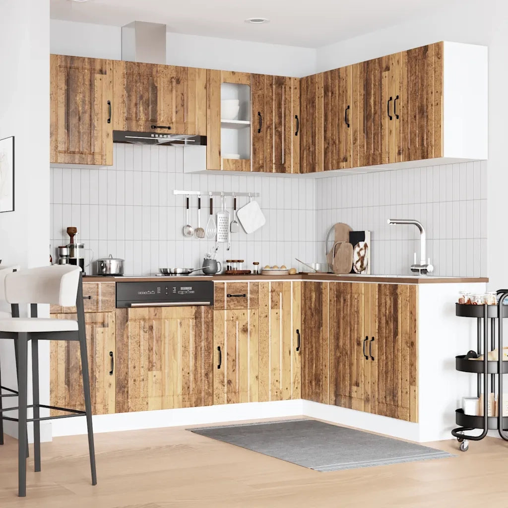Set Mobili da Cucina 11 pz Lucca Legno Antico in Truciolato 3314959