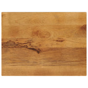Piano per Tavolo 80x60x2,5 cm Rettangolare Legno Massello Mango