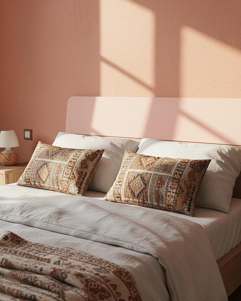 Letto Comby con fascioni e pediera - Letto una piazza e mezzo 127 x 197 - Struttura Virginia e rosa - Rete e materasso esclusi_