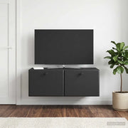 Mobile Porta TV da Muro 78,5 x 41 x 30 cm Nero 899196