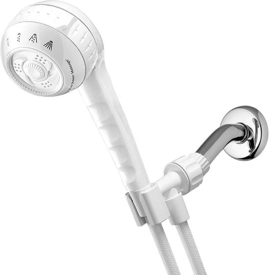 Douchekop con manubrio a mano 1,8 GPM con massaggio originale, bianco, SM-451E