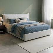 Letto Matrimoniale Alabaster, Letto Matrimoniale Sfoderabile Made in Italy, Bianco