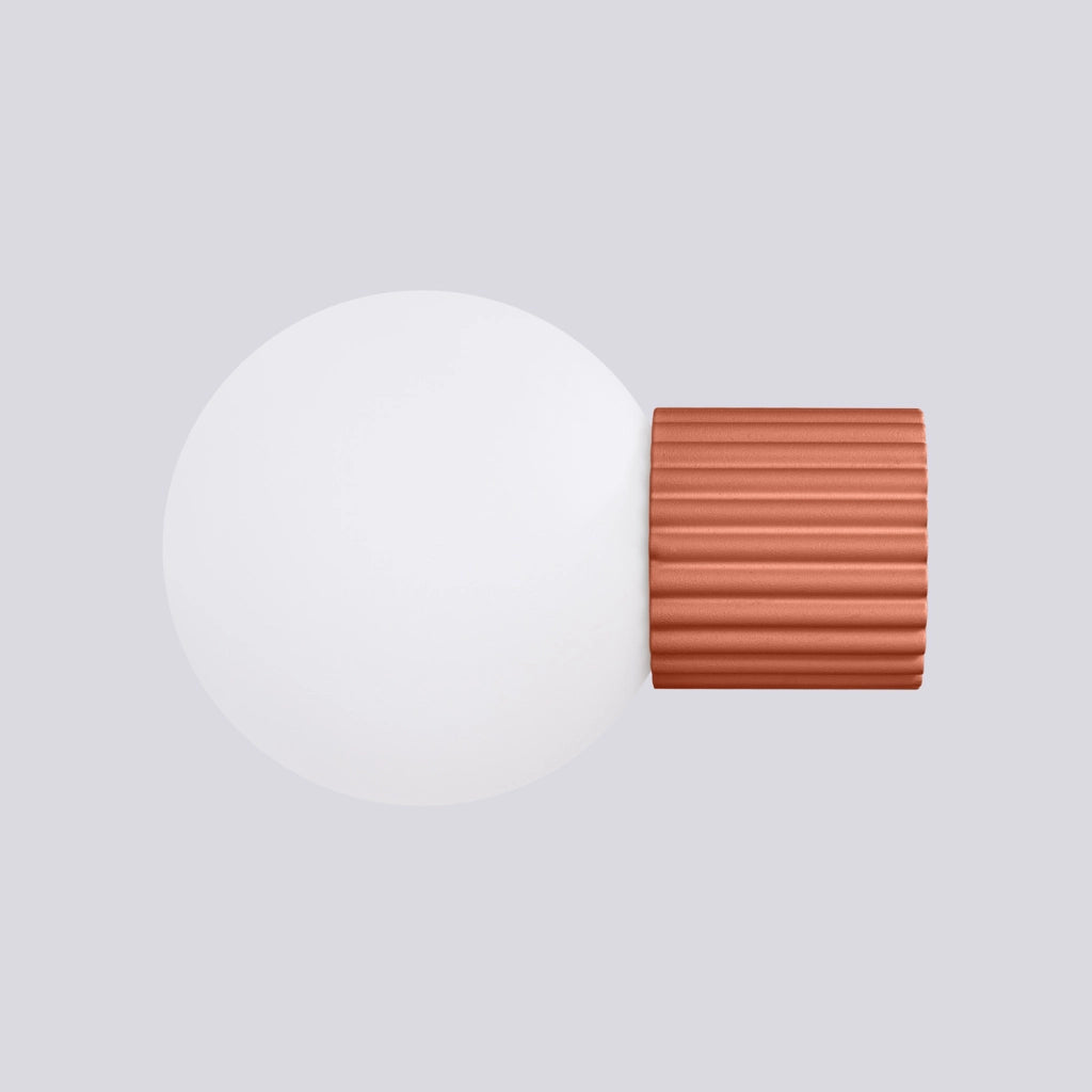 Applique SFERA Pure Lume ocra rossa sfera vetro IP44 G9