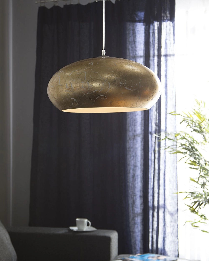 Lampada a Sospensione lampadario Vintage in Metallo dorato illuminazione