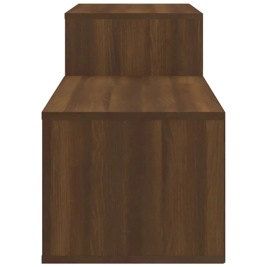 Scarpiera mobiletto portascarpe mobile per ingresso/corridoio/soggiorno 150 x 35 x 45 cm legno ingegnerizzato marrone 02_0021623
