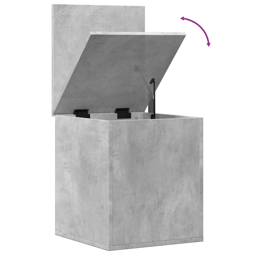 Contenitore Grigio Cemento 40x42x46 cm in Legno Multistrato 840649