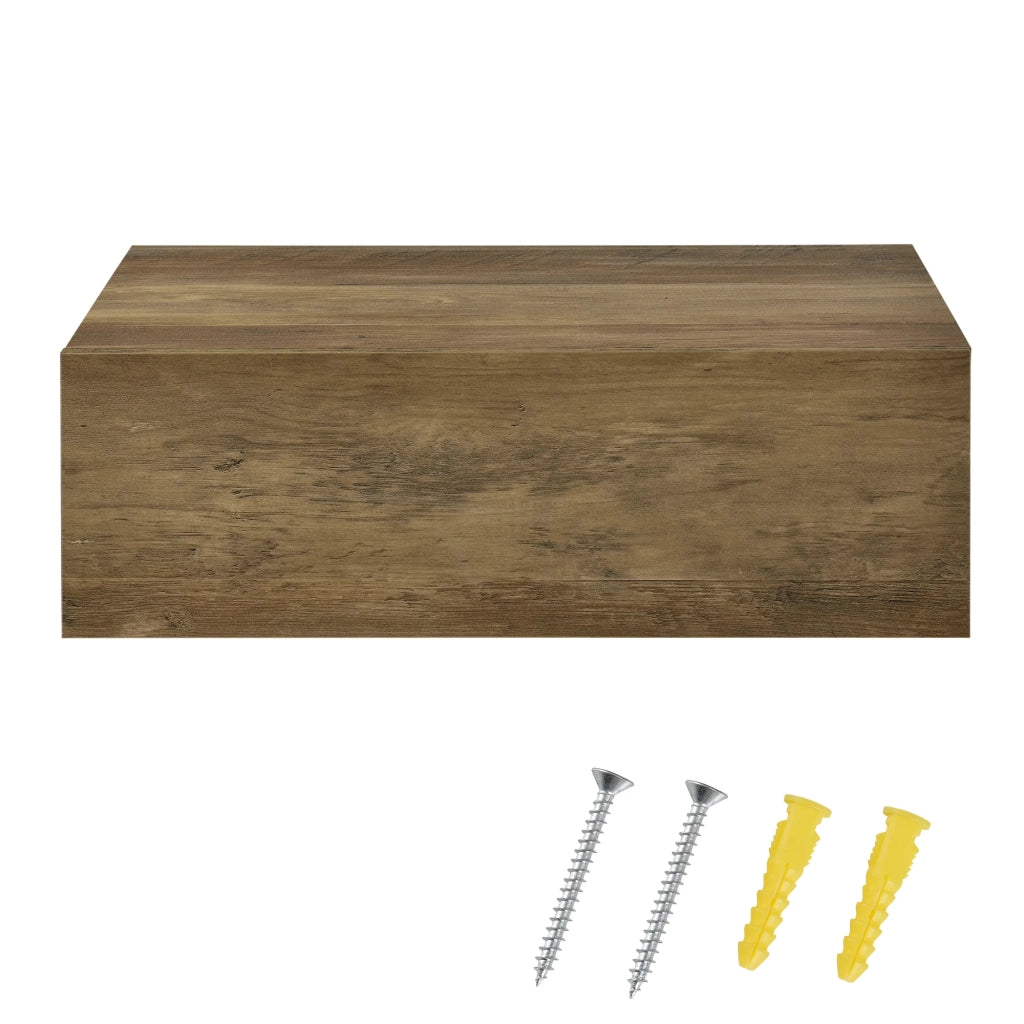 Mensola da parete per camera da letto con 1 cassetto 46 ​​cm legno 03_0001800
