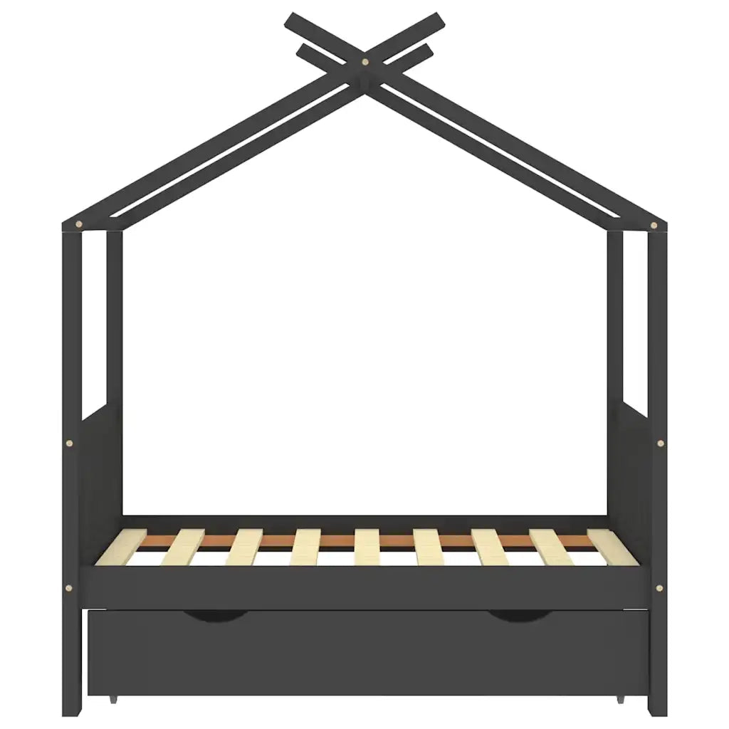 Giroletto per Bambini con Cassetto in Legno di Pino 70x140cm 322151