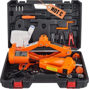 Schiacciastruttura elettrica 3 ton - Con chiave a molla - Cassetto di attrezzi con maniglione - Adatto per auto, SUV, sedan - 130-370 mm / 170-420 mm Schiacciastruttura per auto