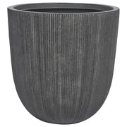 Vaso da fiori alto in poliresina nera, 48 x ø 44 cm, accessori decorativi moderni e minimalisti per interni ed esterni