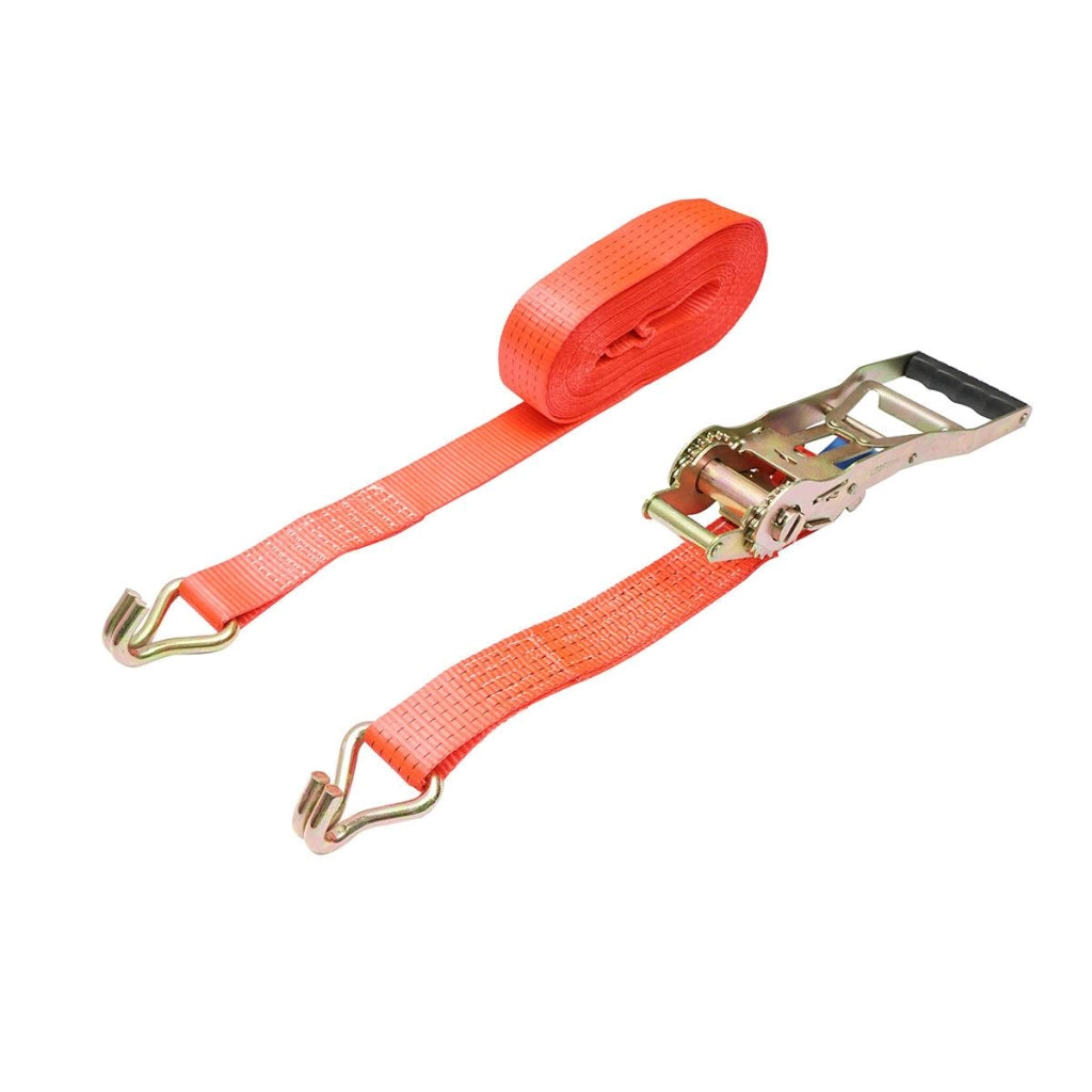 Cinghia di ancoraggio merci 10m x 50mm 5T, Cinghia con cricchetto Ergo e gancio