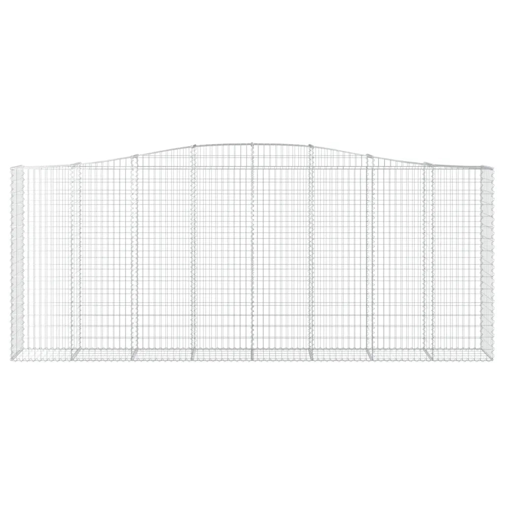 Cesti Gabbioni ad Arco 9 pz 400x50x160/180 cm Ferro Zincato 3146002