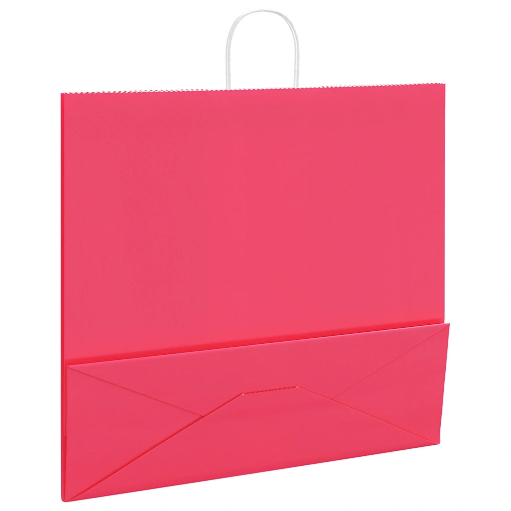 Sacchetti di Carta 50 pz con Manici Rosa 54x15x49 cm