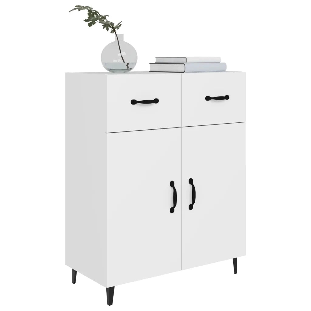 Credenza Bianca 69,5x34x90 cm in Legno Multistrato 812195