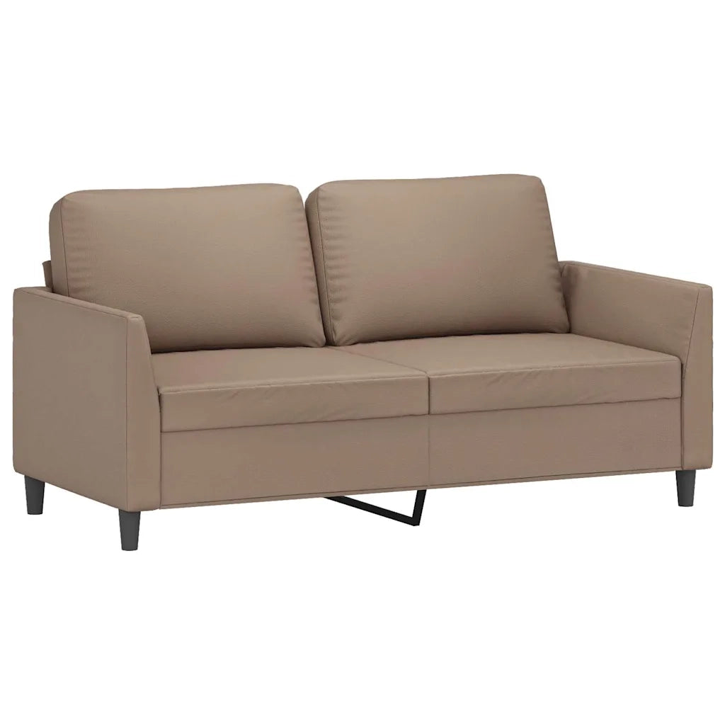 Divano a 2 Posti-Sofa 2 Posti Cappuccino 140 cm in Similpelle 607485